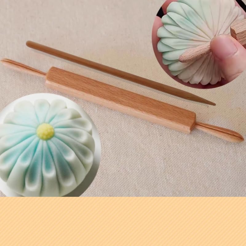 Amazon | KUNNKENN 和菓子の道具 和菓子 製菓 くびれ丸棒 練りきり型